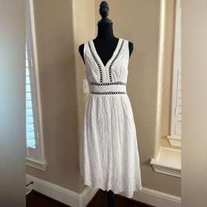 Flying Tomato White Eyelet Dress